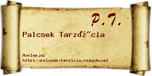 Palcsek Tarzícia névjegykártya
